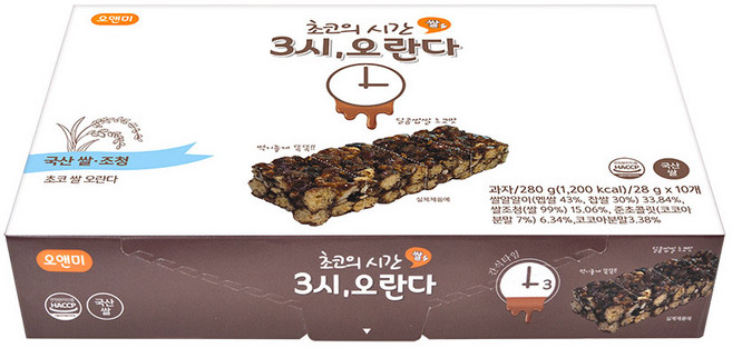 왕궁병과 초코 쌀 오란다 스낵 10p, 280g, 1개