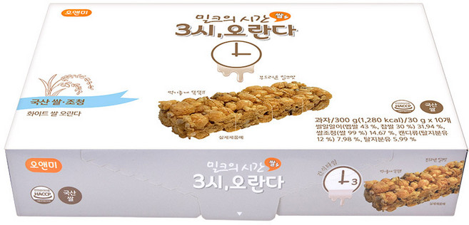 왕궁병과 화이트 쌀 오란다 스낵 10p, 300g, 1개