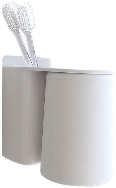 빌레뜨 마그넷 거꾸로 양치컵 칫솔보관 걸이, 화이트, 1개