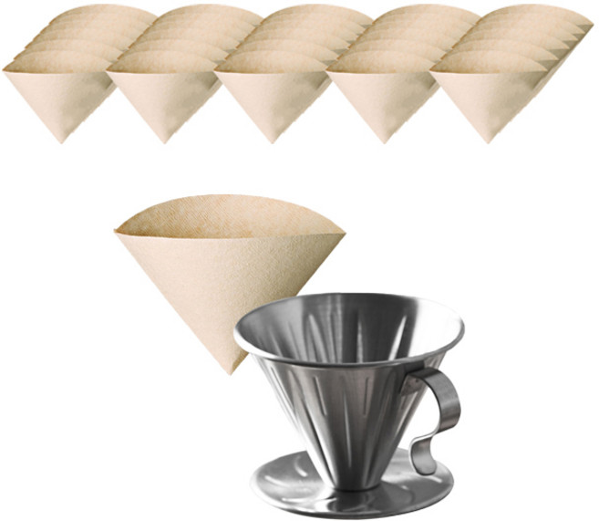 칼딘 커피 핸드드립 세트, 300ml, 1세트, 올스텐 드리퍼 + V형 여과지 (50매)