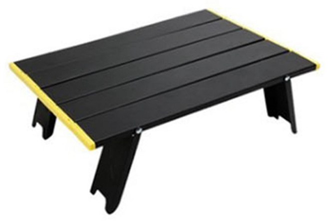 아리아즈 초경량 접이식 미니 롤 테이블, 블랙옐로우