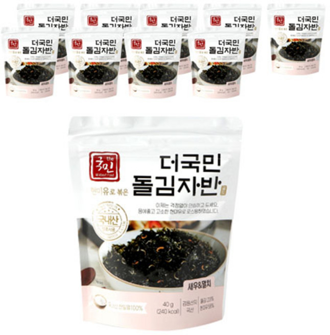 the Gukmin 玄米油蝦米鯷魚海苔酥, 40g, 10包