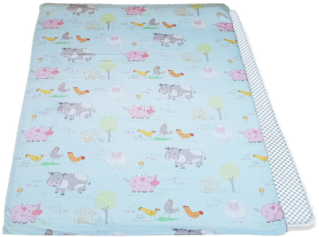 친환경편백아트 유아용 3D 메쉬 기능성 모달 매트, 동물농장, 1개