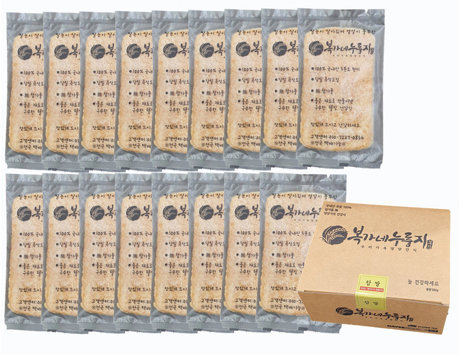 복가네 누룽지 찹쌀 17p, 500g, 1개