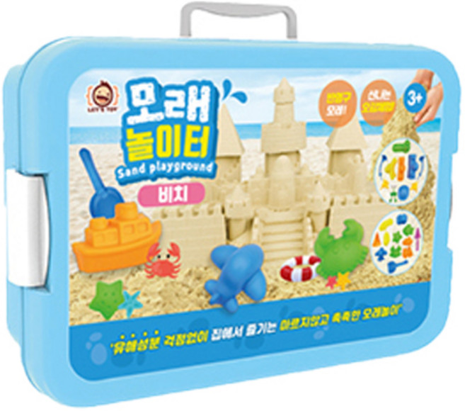 레츠토이 모래놀이터, 비치, 1kg, 1세트