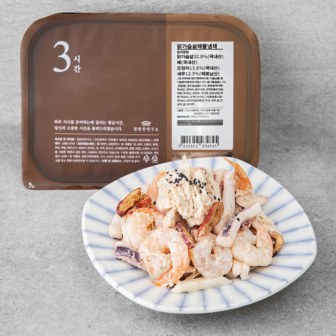 집반찬연구소 닭가슴살 해물냉채, 370g, 1개