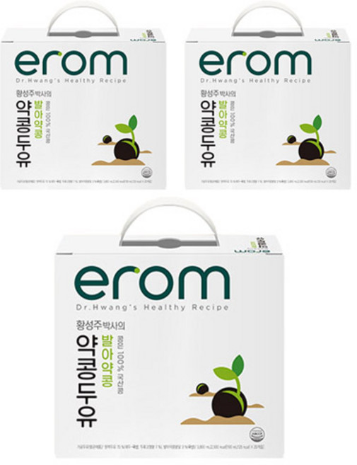 이롬 황성주 박사의 약콩두유 발아약콩, 190ml, 60개