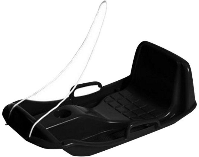 노르딕 등받이 눈썰매 ND7 블랙 끈 랜덤발송, 1개