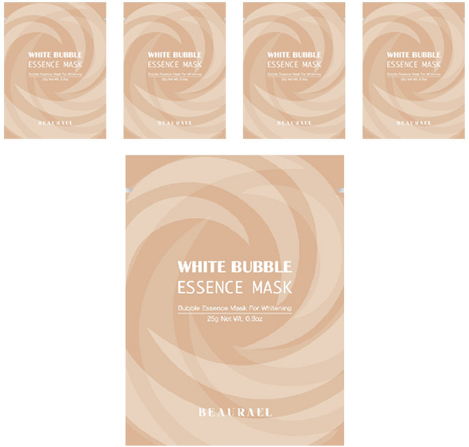 뷰라엘 화이트 버블 에센스 마스크팩 25g, 1개입, 5개