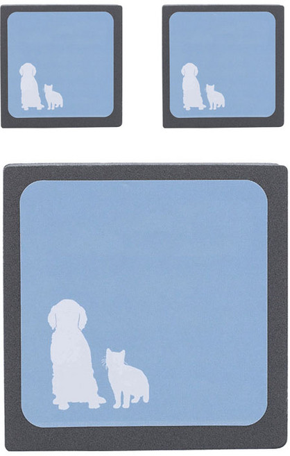 반려동물 털제거 스펀지 블록 9.7 x 9.7 x 2 cm, 그레이, 3개