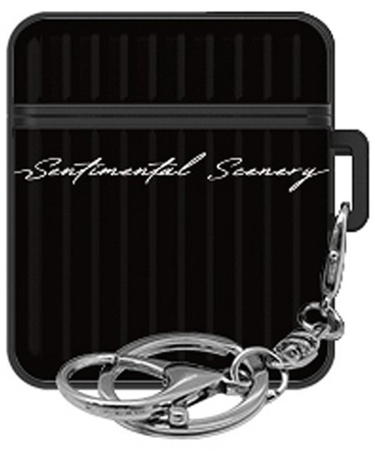 트라이코지 시즌7 에어팟 1세대 / 2세대 아머 케이스, 파스텔레터링 블랙