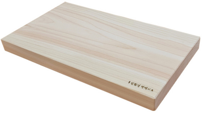 친환경편백아트 프리미엄 편백 통원목 무절 도마, 혼합색상, 1개