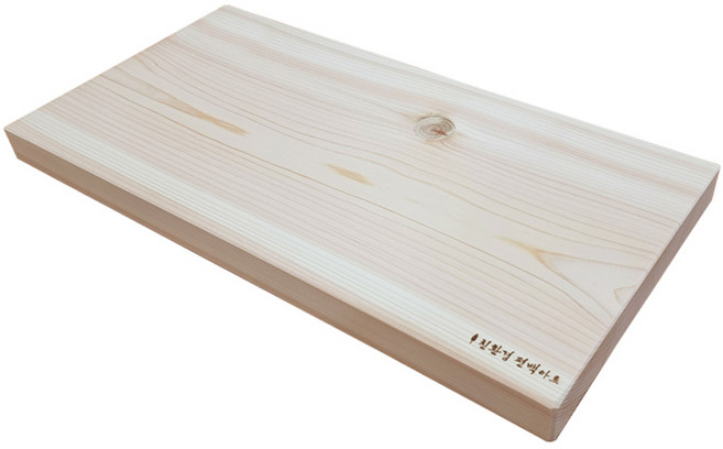 친환경편백아트 프리미엄 편백 통원목 도마 유절, 혼합색상, 1개