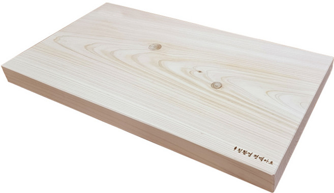 친환경편백아트 프리미엄 편백 통원목 도마 유절, 혼합색상, 1개