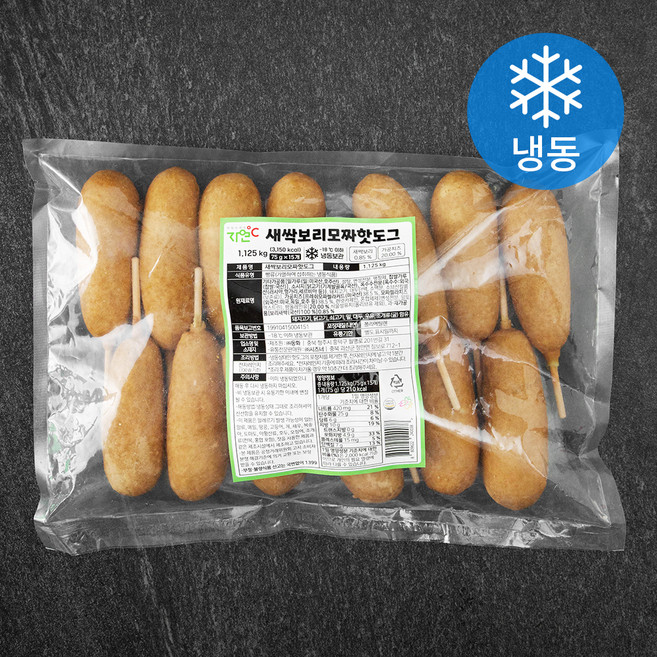 자연도씨 새싹보리 모짜치즈핫도그 15개입 (냉동), 75g, 1개