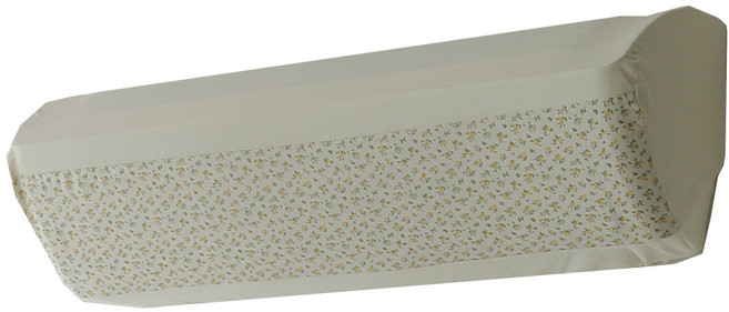 골드얀 플라워 광목 에어컨커버, 옐로우