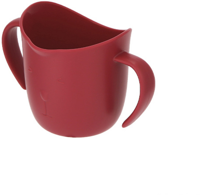 맘스트리 베이비 트레이닝 양손컵, 레드, 1개, 120ml