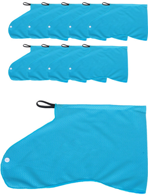 럭키산업 안전모 햇빛가리개, 하늘색, 10개