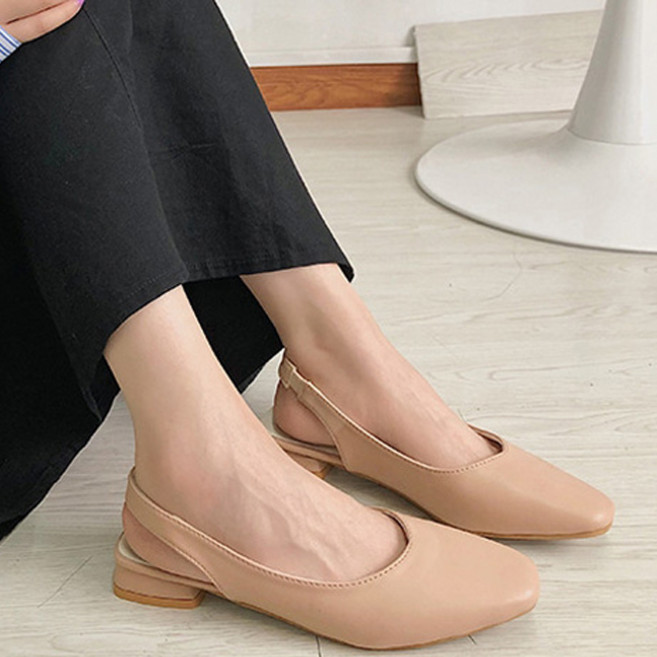 도도팩토리 쳐르스 여성 슬링백 힐 구두