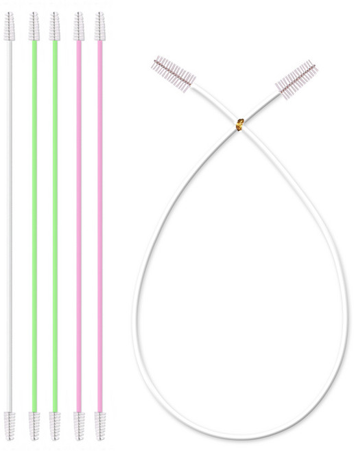 베베컴 정수기코크 조리수 다용도 듀얼세척솔 3종 세트, 화이트, 그린, 핑크, 2세트