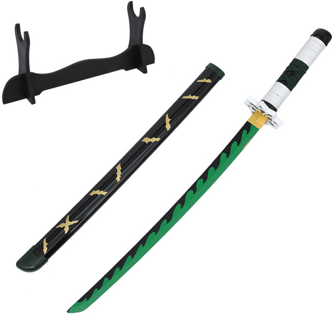 대한 귀멸의칼날 코스프레 검 일륜도 시나 사네 대형 L 104cm KAL-L20, 혼합색상, 1개
