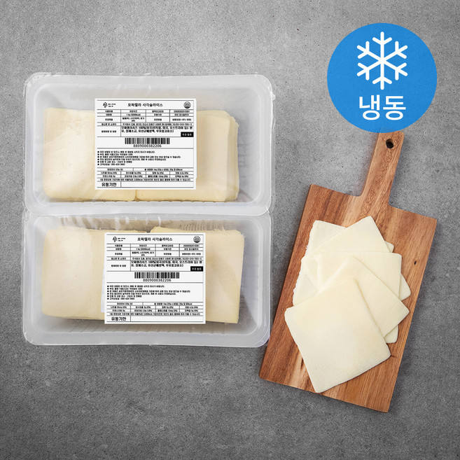 코다노 모짜렐라 사각 슬라이스 (냉동), 1kg, 1개입, 2개