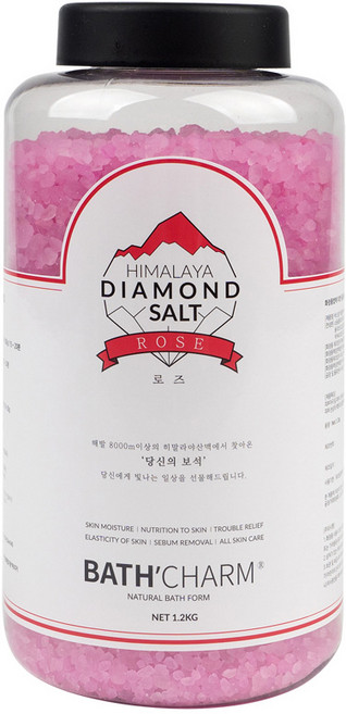 바스참 히말라야 다이아몬드솔트 입욕제 로즈, 1.2kg, 1개