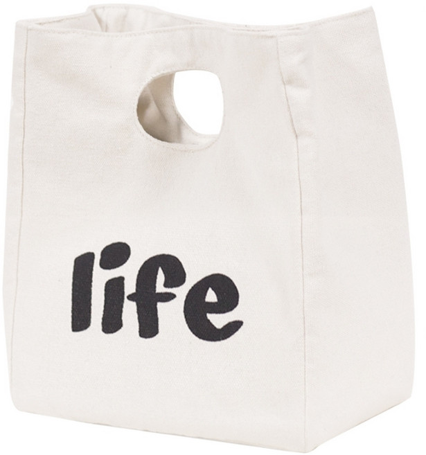 캔버스 보냉백, 화이트