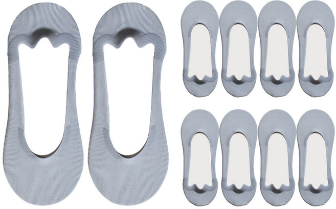 QDA 남성용 프리미엄 논슬립 마약덧신 일반형 10족