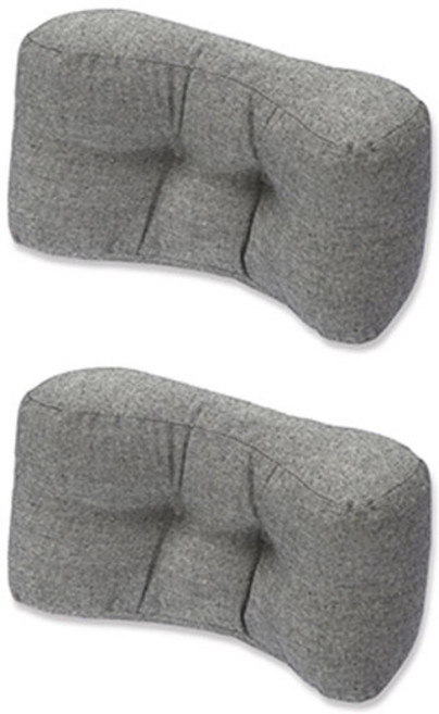 블럭마트 린넨 의자등받이 허리쿠션 2p, 랜덤발송