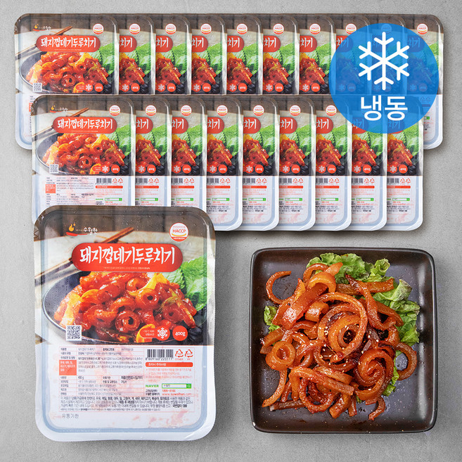 수월한 돼지껍데기두루치기 (냉동), 400g, 20개