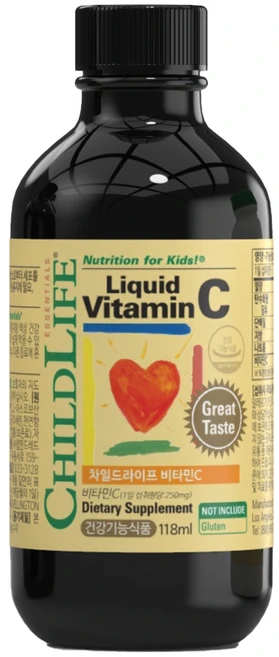 차일드라이프 액상 비타민 C 오렌지맛, 1개, 118ml - 쿠팡
