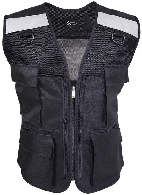 셀파 특수용 안전조끼 SCVW-6001, 블랙, 1개