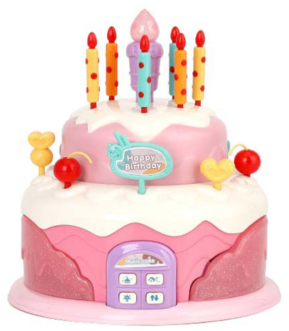 캐스비 플레이 해피 2단 케이크 소꿉놀이 2213, 혼합색상, 1개