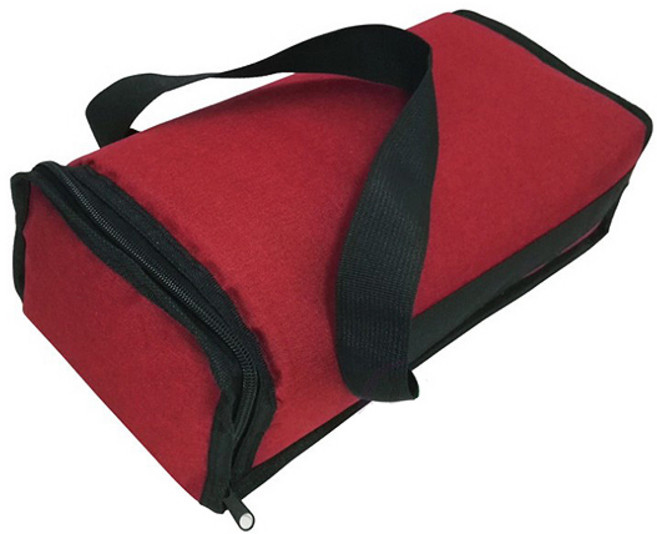 리비움 와인 도시락 보냉가방, 레드