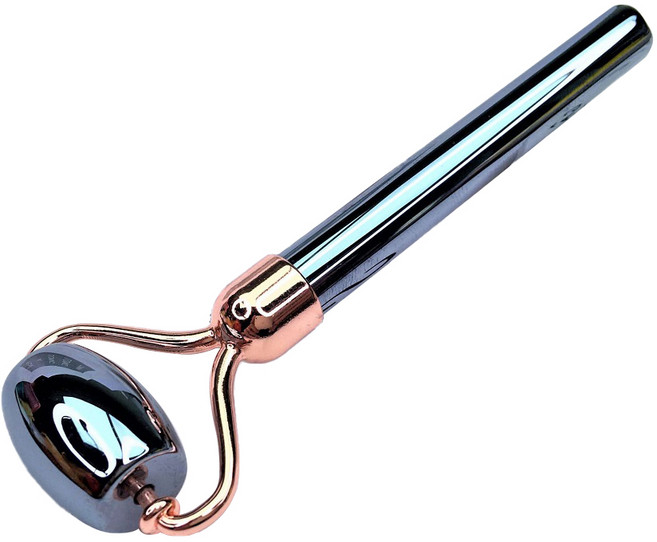 브릴리홈 테라헤르츠 원석 괄사 마사지 싱글 헤드 롤러 109.2 x 36mm BH1221-15, 브론즈, 1개