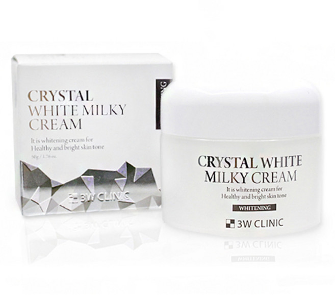3W클리닉 크리스탈 화이트 밀키 크림, 50g, 1개