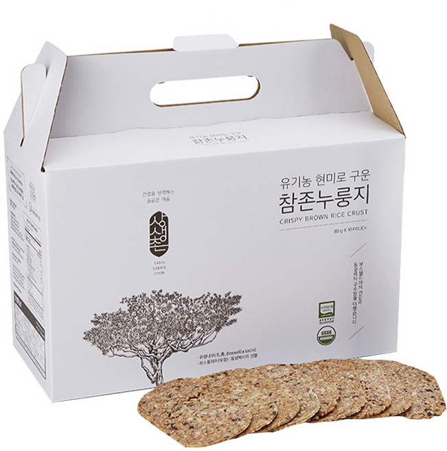 Wwchon 烘烤5色糙米鍋巴餅, 80g, 10包