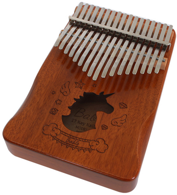 파파스토이 17음계 마호가니 베이블 칼림바 유니콘, 브라운, 1개