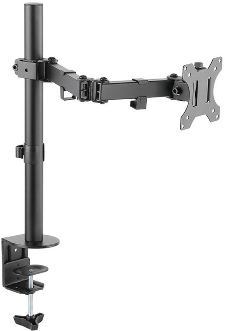엘디엘마운트 3단 관절형 싱글 모니터암 APL-C012, 블랙, 1개