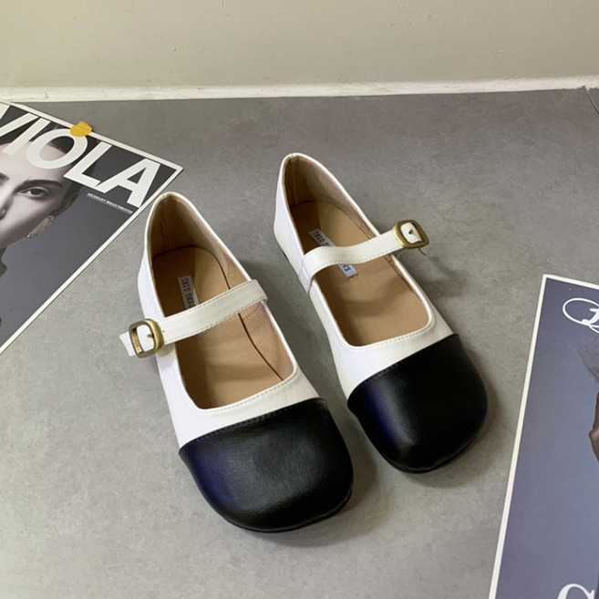 여성용 도도팩토리 미먼디 앞코배색 메리제인 로퍼