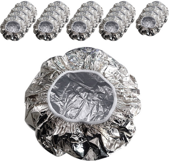 전문가용 은박 호일코딩 헤어캡, 20개