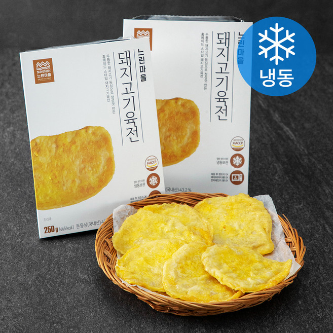 느린마을 돼지고기육전 (냉동), 250g, 2팩