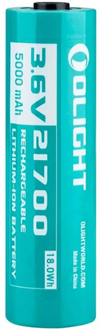 오라이트 21700 충전용 배터리 5000mAh, 블루, 1개