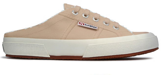 SUPERGA COTTON SYN SHEARLING 拖鞋式穆勒鞋 2402, 米色沙色, 225