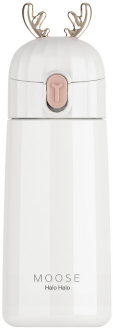 할로할로 무스 보온병, 화이트, 270ml