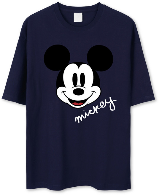 밀리언데이 남녀공용 디즈니 미키 오버핏 반팔 티셔츠 DNMKOT2004F