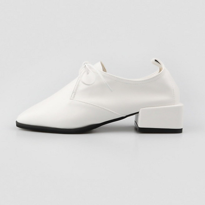 언니구두 여성용 가죽 에지디오 스퀘어 로퍼 4cm