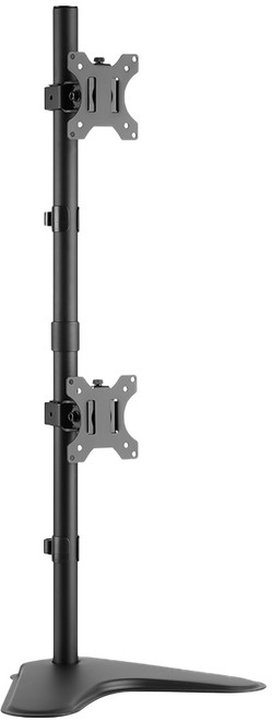 엘디엘마운트 듀얼 모니터암 세로형 모니터 거치대 스탠드 APL-T02V, 블랙, 1개