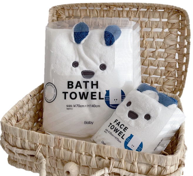 타니 세면타월 + 바스타월 세트, 북극곰, 5세트